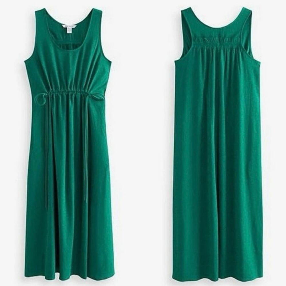 Athleta Echo Pleated Dress In Green